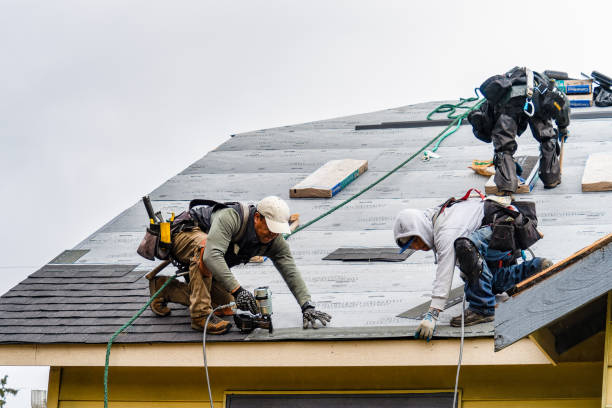Professional Roofing technician working in East Earl, PA